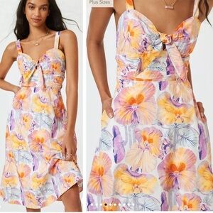 NWT Anthro floral midi dress